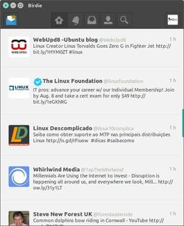 birdie twitter client for linux/ubuntu and fedora distributions