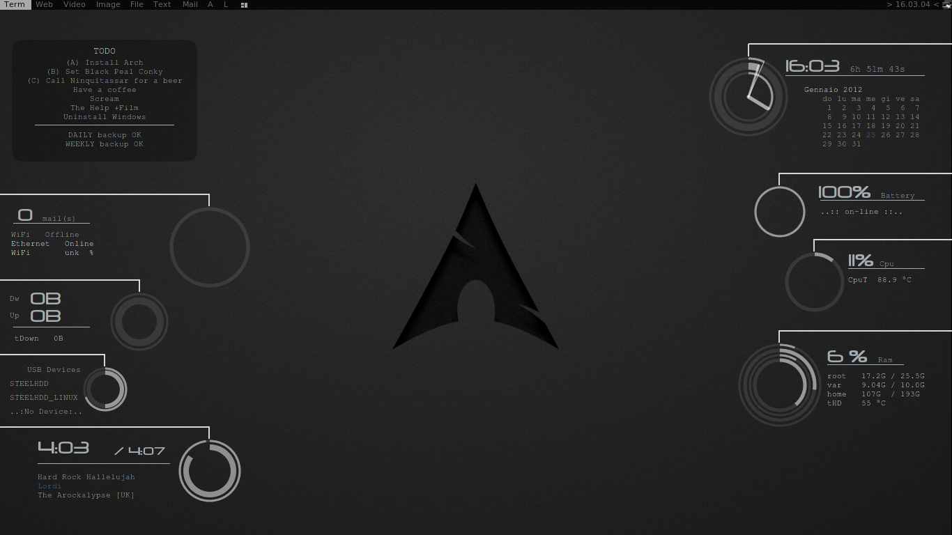 black pearl conky linux