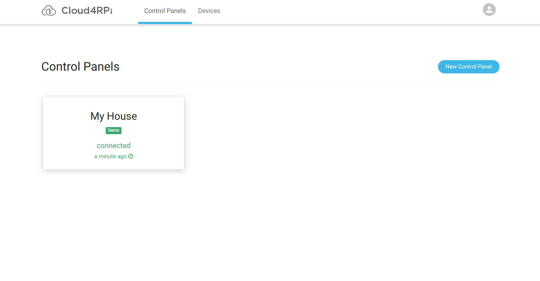 cloud4rpi control panel