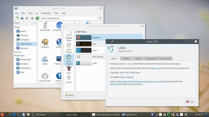 lxqt desktop environment