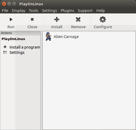 play installed game in playonlinux