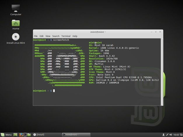 screenfetch showoff linux