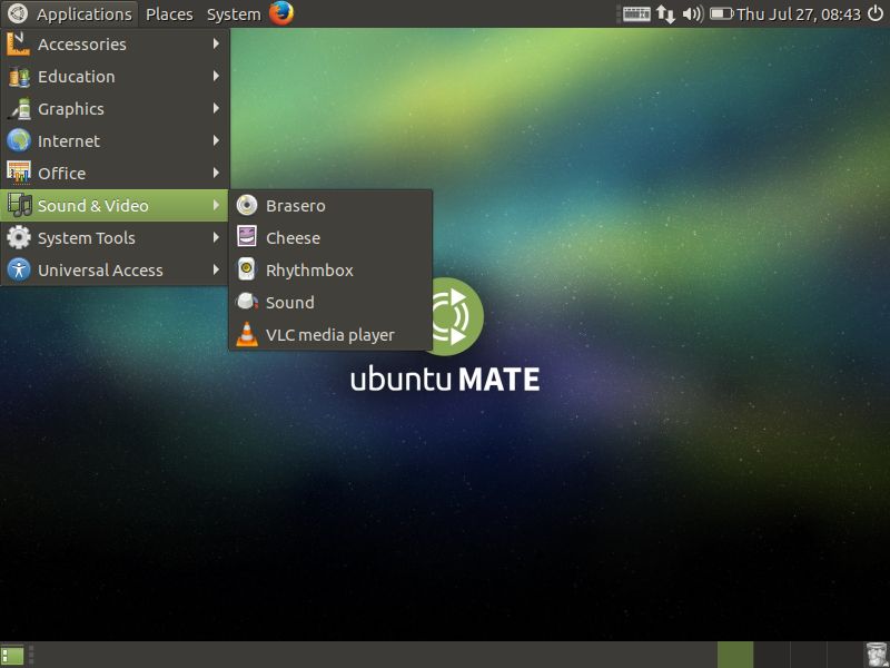 ubuntu mate multimedia software