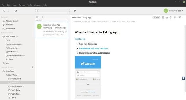 wiznote alternative to evernote