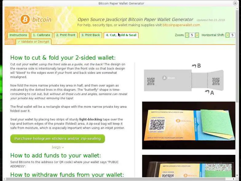 bitcoin paper wallet generator