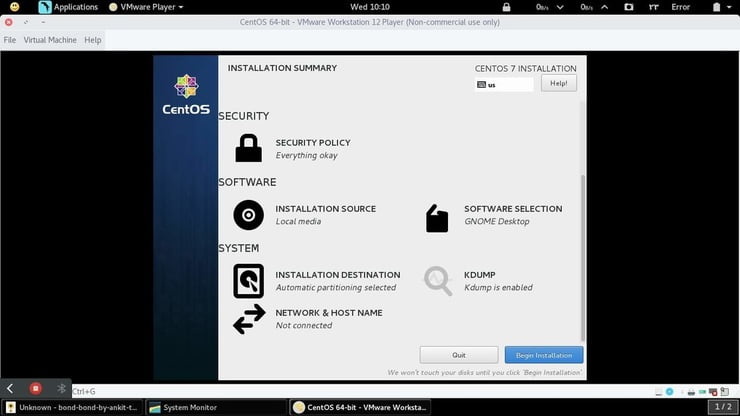 centos installation review