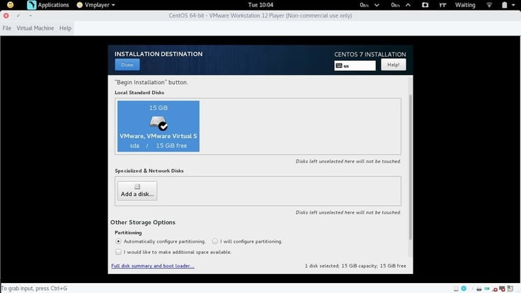 centos partitioning