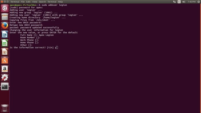 create user password in ubuntu cli