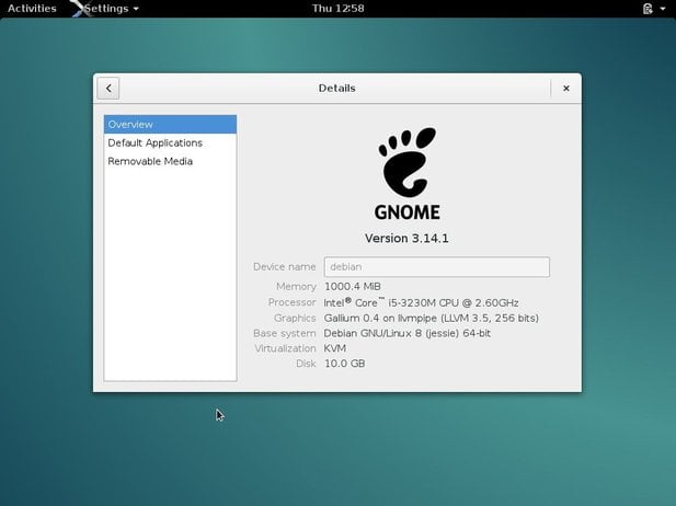 debian gnome linux