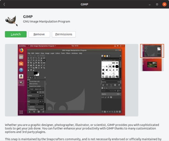 gimp software linux