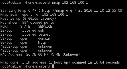 nmap scan ip address