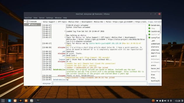 solus os hexchat