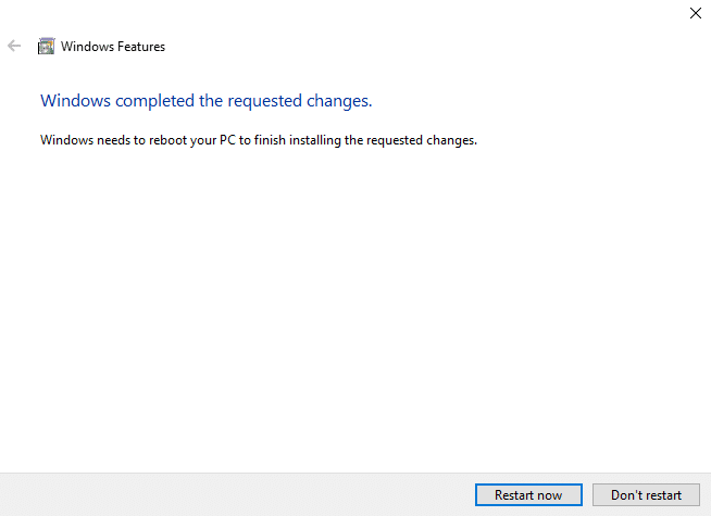 windows enable features