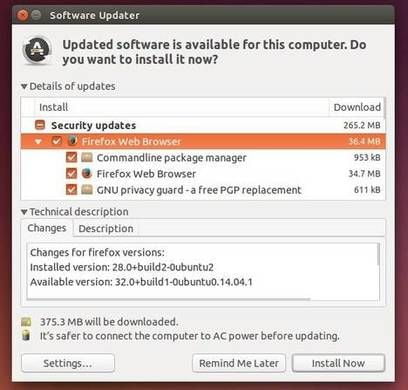 ubuntu 17.04 run a system update