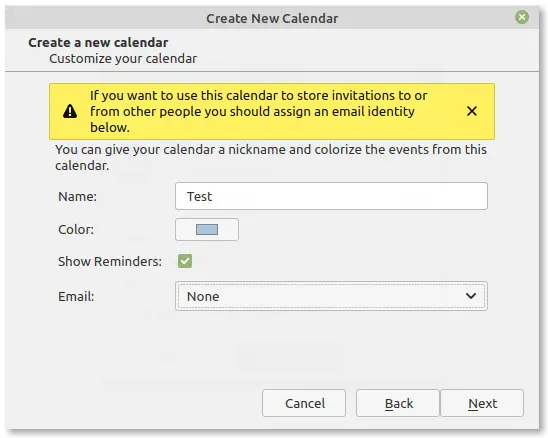 Thunderbird customize calendar