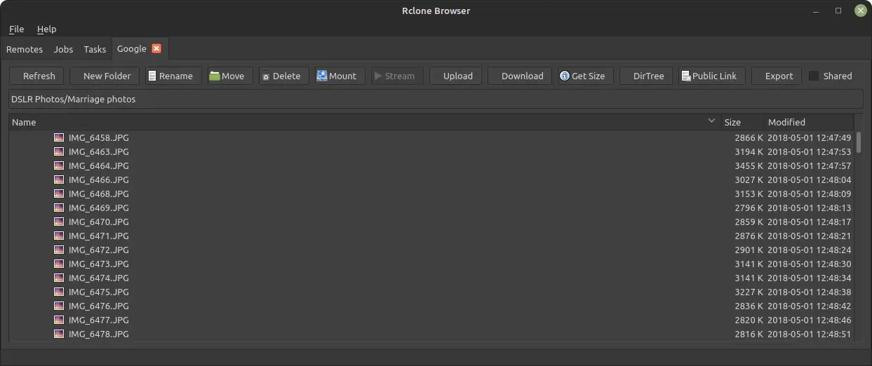 Rclone Browser