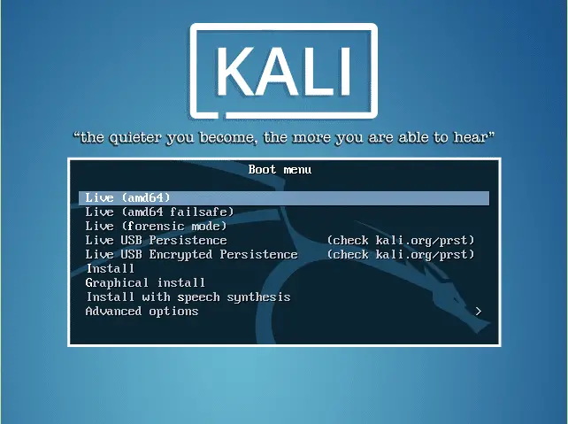 Kali Linux Stuck At Black Screen On Boot